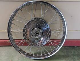 54341 Yunta 1.85x21 40 Spoke Front Rim Dual Disc Setup With Rotors For Harley-davidson