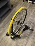 Ops Indoor Bicycle Trainer Fluid With Training Wheel And Cassette. Fixed Price $120.00.