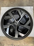 21" Machined Gloss Black Front Wheel Rim Fits 2022 Lucid Air Dream #3. Fixed Price $575.00.