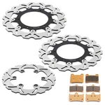 For Yamaha Front Rear Brake Rotors Discs Pads Yzf 1000 Thunderace 1996-2001. Fixed Price $167.31.
