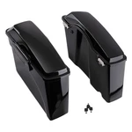 Impact Resistant Abs Saddlebags Fit Harley Sportster Dyna Softail With Brackets. Fixed Price $267.65.