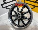 02-08 Rear 16X3 Oem Harley Touring 9 Spoke Wagon Wheel. Fixed Price $399.95.