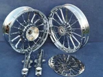 Harley Chrome Street Glide Touring Talon Wheels Legs Rotors 14-21 Rims Exchange. Fixed Price $1699.00.