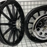 Harley Dyna 1999 Wheels Lowrider Sportster 13 Spoke Gloss Black Rims Exchange. Fixed Price $999.00.