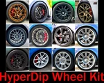 Dyc Hyperdip Wheel Kit Peelable Liquid Areorsol Spay Cans W/ Gun Handle Trigger. Fixed Price $124.99.