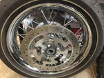 Harley Davidson Oem Chrome Laced Smooth Front Wheel #44609-09. Fixed Price $450.00.