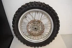 Kawasaki Oem 14" Rear Wheel Rim Disc Hub Tire Rotor KX80 98 99 00 41090-1110. Fixed Price $210.00.