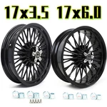 17X3.5 17X6 Fat Spoke Wheels Rims For Harley Softail Boy Flstfb 07 Up. Fixed Price $541.43.