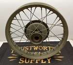 Oem Harley Wla Wlc Front Wheel Rim Hub Spokes Likely War Damaged Wwii Read Desc.. Fixed Price $500.00.