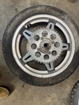 77,78 Honda CB-750F Supersport Rear Wheel, 42660-410-670. Fixed Price $135.00.