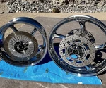 Yamaha Raider Chrome Rim Service Polished Rotors Performance Edge Wheel Xv 1900. Fixed Price $1849.00.