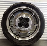 09-16 Triumph Bonneville T100 Rear Wheel Rim Rotor & Nice Tire T2010485. Fixed Price $162.75.