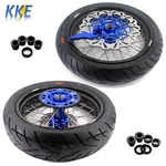Kke 17" Supermoto Tires Wheels Rim Fit Husqvarna Tc Te Fc Fe 125-501CC 2014-26. Fixed Price $1049.00.