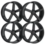 (SET-4) Cavallo CLV-5 22X9 5X120 18MM Gloss Black Wheels Rims Inch. Fixed Price $1469.82.