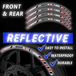 SH16 Blue Reflective Wheel Sticker Tape For Kawasaki Ninja ZX-10R 2004-2020. Fixed Price $28.00.