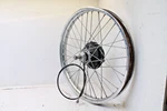 1980 - 1981 Kawasaki KE125 Front Wheel 21" Rim 1.60X21 Brake Axle 21X1.60 Bent. Fixed Price $175.00.