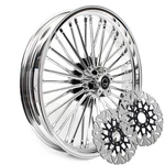 21X3.5 Fat Spoke Front Wheel Rotors For Harley Touring Electra Road Glide 00-07. Fixed Price $553.65.