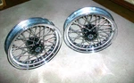 Wheels Front/rear For Indian Chief Motorcycle 1947. Fixed Price $2199.00.