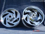 06-10 Suzuki Boulevard M109 109R VZR1800 Chrome Wheels Spoke ( Exchange). Fixed Price $1295.00.