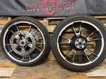 Take-off Harley Davidson Enforcer Wheels, Rotors &tires ENF2-2932-19-18-2. Fixed Price $849.00.