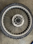 86,87 Yamaha TT-225S Oem Front Wheel, 34X-25111-02-98, TT-600,TT-350,XT-350. Fixed Price $135.00.