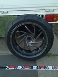 Bmw K1300R Rear Wheel 6.00 Metzeler Tire 180/55-ZR17 7703829. Fixed Price $284.17.