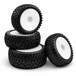 1/10 Scale Rc Buggy Tires Wheels Set 88MM Od 12MM Hex Narrow Off Road White 4PK. Fixed Price $26.99.