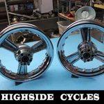 1445 04 Harley-davidson Electra Cvo Glide Front Rear Wheel Rim. Fixed Price $500.00.