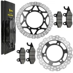Front Rear Brake Disc Rotor W/ Pad For Kawasaki 41080-0113-11H 41080-0114-11H. Fixed Price $113.15.