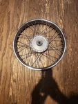 1973 Yamaha CT3 Front Wheel. Fixed Price $35.00.