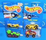 Hot Wheels Mid 1990S Lot Of 4 Double Demon Pipe Jammer Treadator Gulch Stepper. Fixed Price $15.00.