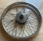 Takasago 1.40X19 1977 Kawasaki KE100 A5/A6 Front Wheel Rim Drum. Fixed Price $53.99.
