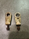 73 Suzuki Rear Back Axle Adjusters Chain Tensioners. Fixed Price $7.00.