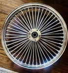 21X2.15 Spoke Chrome Front Wheel Rim For Harley Softail Fatboy Heritage Used. Fixed Price $300.00.