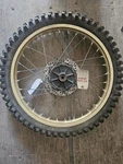 1985 YZ490 Front Tire & Rim/disk Brake Assembly. Fixed Price $250.00.