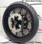 Harley 21" Black Prodigy Front Wheel Shinko Tire Rotor 08-23 Street Glide Flhx. Fixed Price $1599.00.