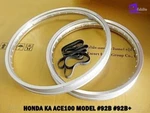 Hodaka ACE100 Model 92B Front & Rear Aluminium Silver Wheel Rim Set *BI6005*. Fixed Price $173.85.