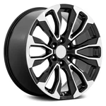 Performance Replicas 211 Wheel 22X9 (28, 6X139.7, 78.1) Black Single Rim. Fixed Price $430.63.