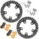 11.8" Front Brake Rotors Pads Bolts For Harley 2014-2023 Touring Road Glide Fltr. Fixed Price $149.99.