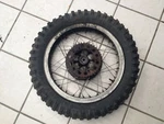1971 Ossa Pioneer 250 Rear Wheel Hub Rim Assembly 18IN. Fixed Price $79.00.