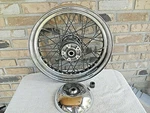 Vintage Harley Davidson Oem Front Spoke Wheel 43085-97 16X300 With Trim Part. Fixed Price $69.95.