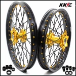 Kke 21/19'' Mx Wheels Rims For Suzuki RM125 RM250 1996-2007 Motorcycle Gold Hubs. Fixed Price $629.00.