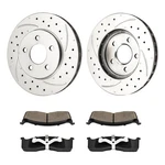 New Front Brake Rotors Ceramic Pads For Grand Caravan Chrysler Voyager. Fixed Price $71.99.