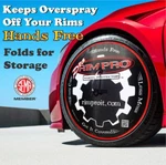 24" Pro Rim Hands Free Spray Wheel Cover. Folds For Easy Storage.. Fixed Price $24.95.