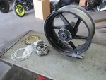 2001 Honda RVT1000R RC51 Rear Wheel, Back Rim Oem Straight. Fixed Price $145.00.
