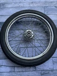 Harley Davidson Softail & Dyna Wide Glide Chrome 21" Front Wheel Rim Tire. Fixed Price $300.00.