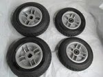 Set Wheels/ Tires From Gogo Ultra Rear 8X2.5 Front 7X2. Fixed Price $124.99.