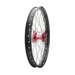 Tusk Impact Complete Wheel - Front 21 X 1.60 Black Rim/silver Spoke/red Hub. Fixed Price $329.90.