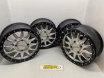Set Of Raceline Alpha Beadlock 17X7 Utv Silver/bk 4/137 +25MM. Fixed Price $799.00.