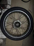 Honda Express Front Rim Wheel Assembly Spokes NC50 NA50 1977 1978 1979 1980 1982. Fixed Price $50.00.